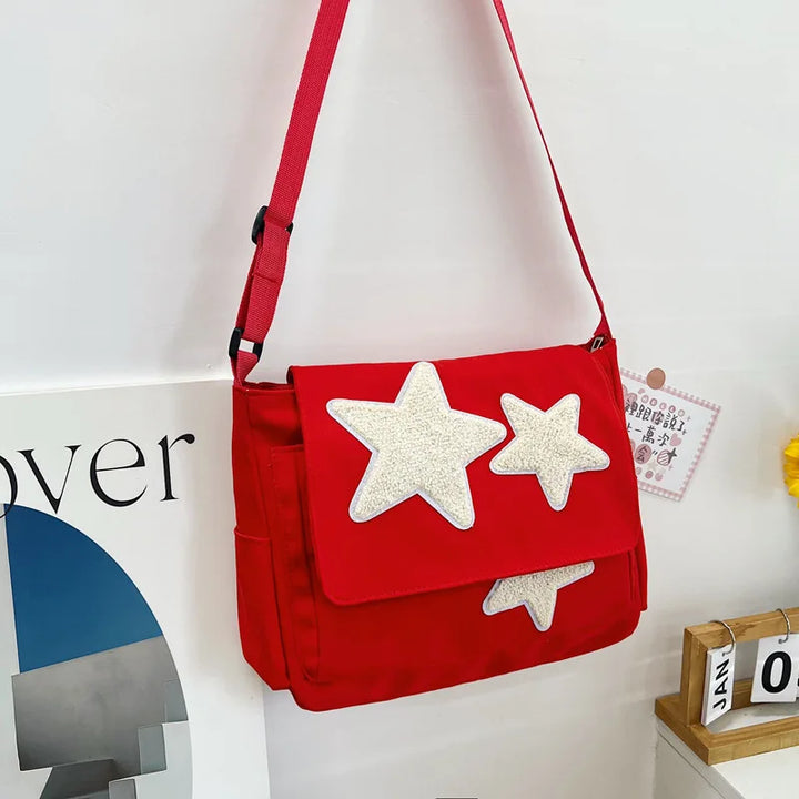 Dames Sterprint Messenger Tas - Speels & Praktisch