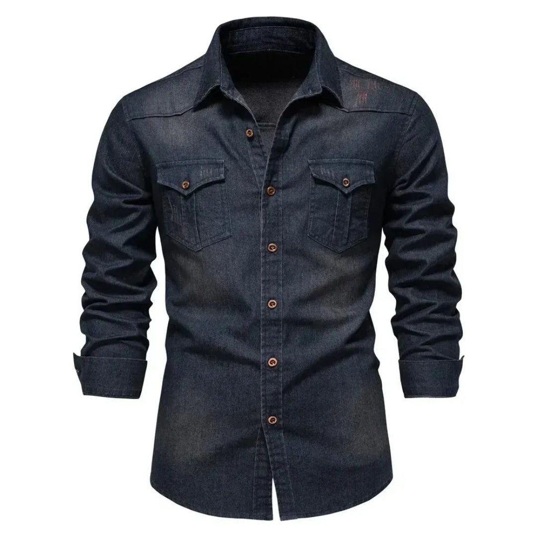 Veelzijdig heren overhemd met lange mouwen en knoopsluiting, ideaal voor casual & formele mannenmode. Comfortabel shirt.
