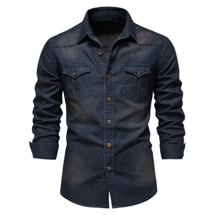 Veelzijdig heren overhemd met lange mouwen en knoopsluiting, ideaal voor casual & formele mannenmode. Comfortabel shirt.