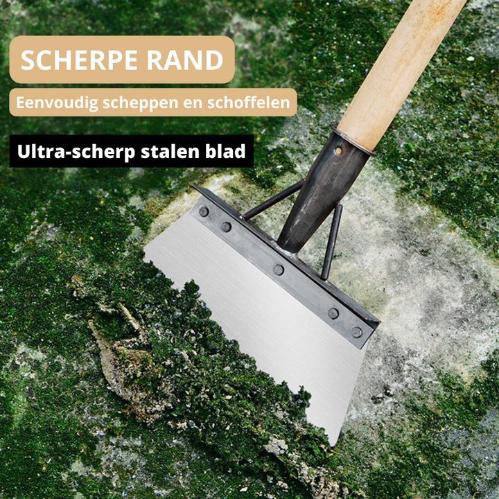 Duurzame roestvrijstalen handgereedschap tuinschep voor moeiteloos tuinieren, geschikt voor alle grondwerk.