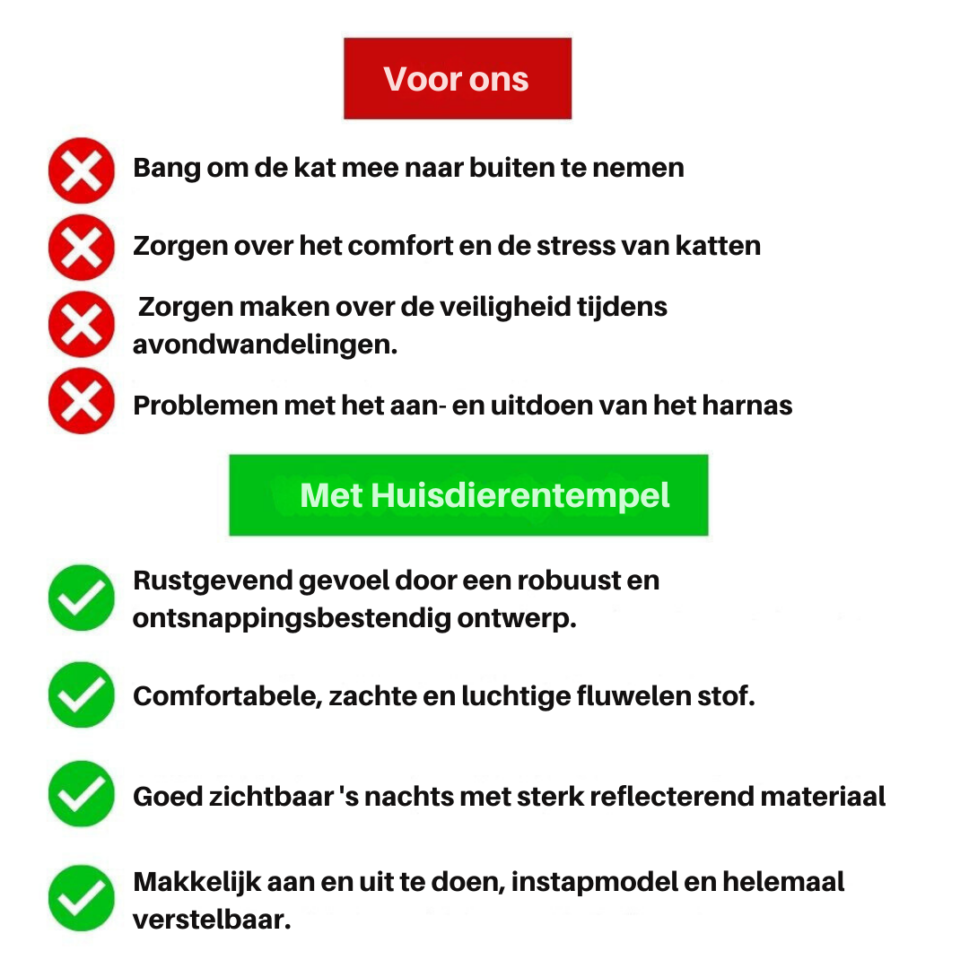 "Verstelbaar kattentuigje Oscar, ontsnappingsvrij, met fluweelzachte ademende stof in diverse stijlvolle kleuren."