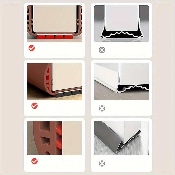 Duurzame verstelbare tochtstopper, discrete oplossing voor een geïsoleerde woning.