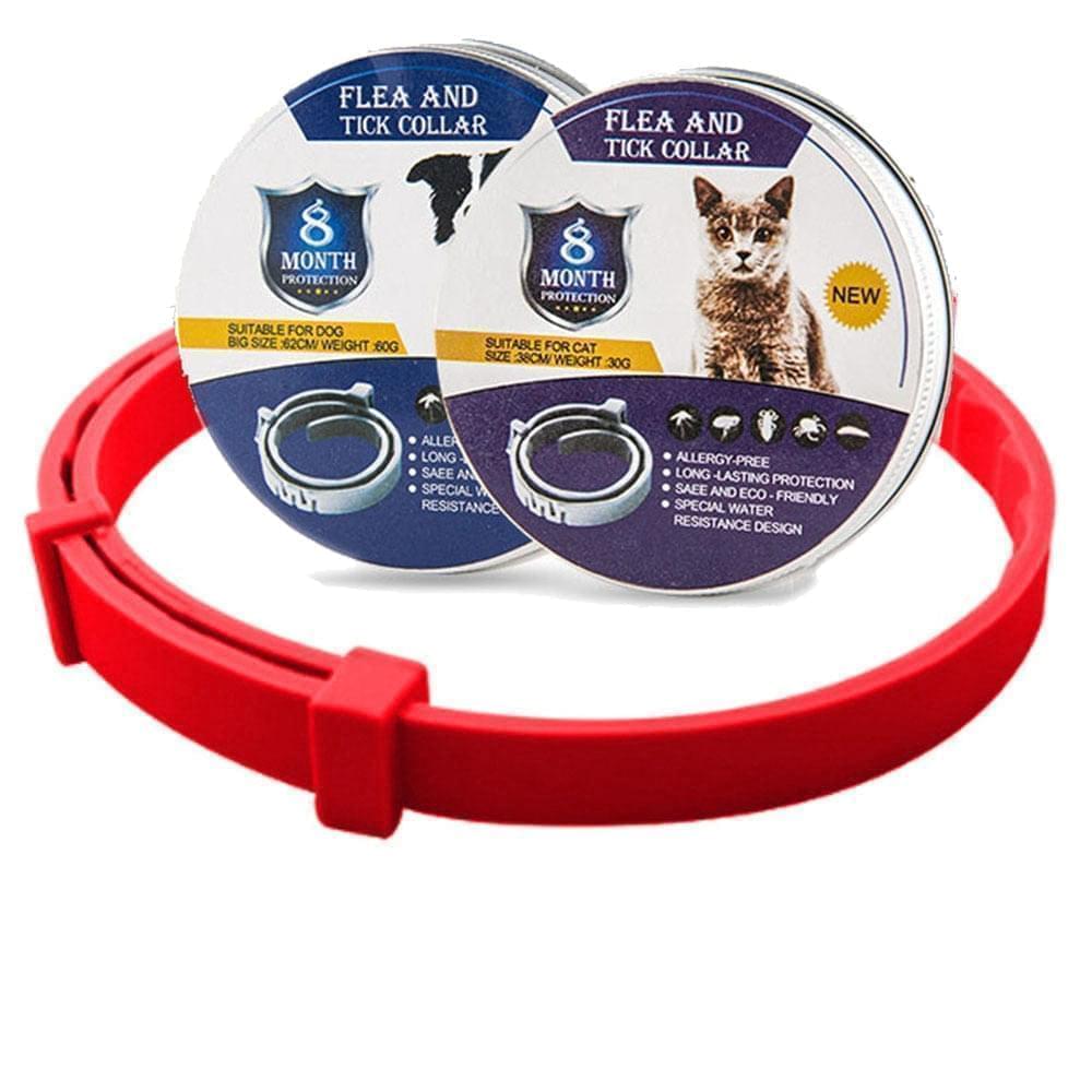 Effectieve vlooien- en tekenhalsband voor honden. 8 maanden ononderbroken bescherming tegen plagen.