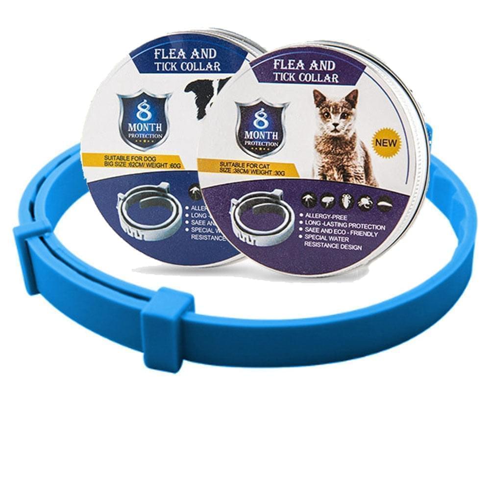 Kattenaccessoire: langdurige vlooien- en tekenband, 8 maanden bescherming en waterdicht.