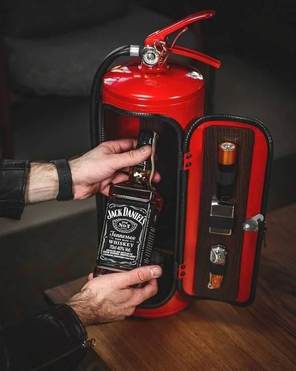 Verstopte bar brandblusser: Stijlvolle geheime drankopslag, uniek cadeau voor elke mancave of thuisbar.