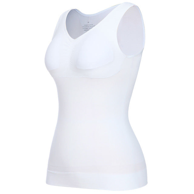 Vespera dames shapewear top, corrigerend en comfortabel. Met ingebouwde BH voor een slanker silhouet.