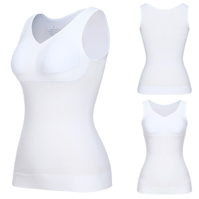 Comfortabele Vespera dames tanktop met ingebouwde BH. Perfect als naadloze basislaag voor dagelijkse kleding.