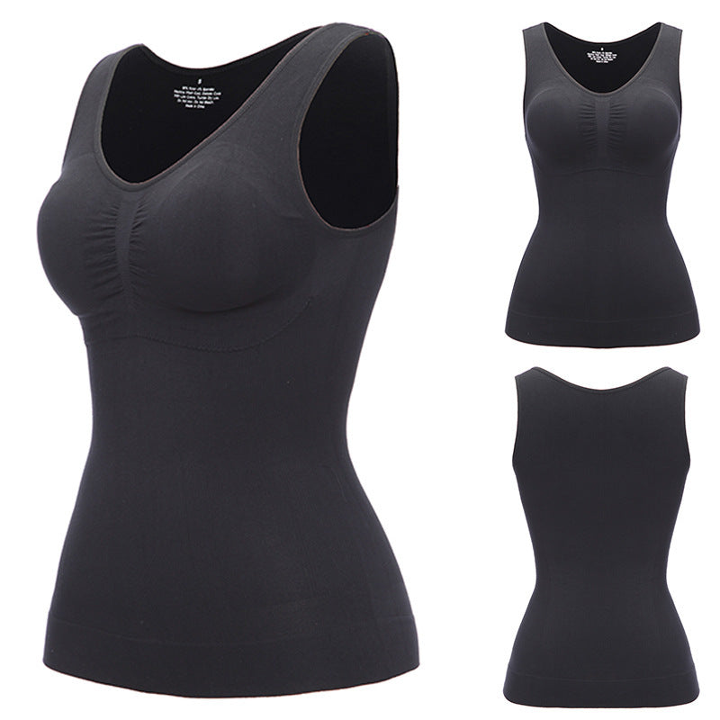 Vespera shapewear tanktop voor dames, met ingebouwde BH. Voor een slanker, gestroomlijnd silhouet.