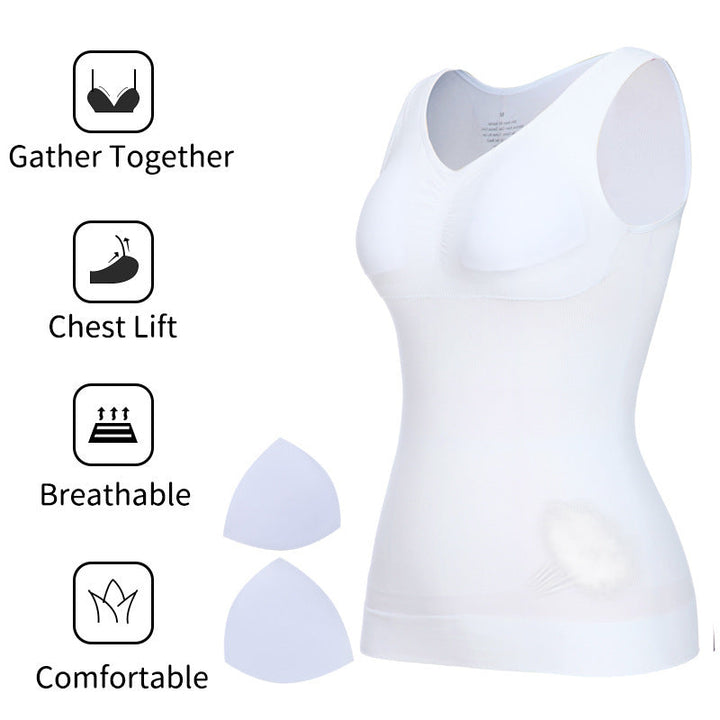 Veelzijdige Vespera dames corrigerende tanktop met ingebouwde BH. Beschikbaar in diverse kleuren voor elke dag.