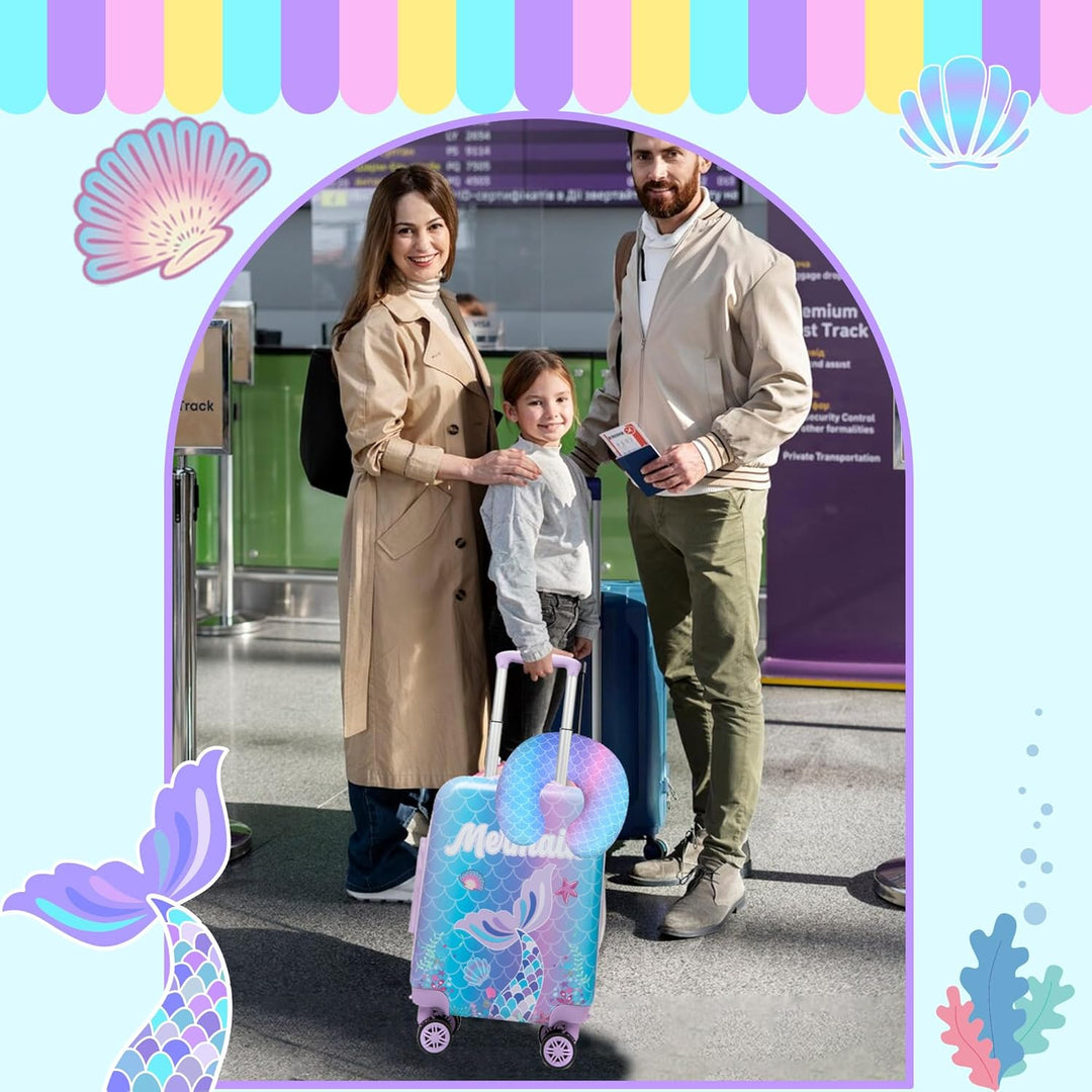 Complete kinderbagageset: harde koffer met spinnerwielen en rugzak. Klaar voor elk avontuur op vakantie.