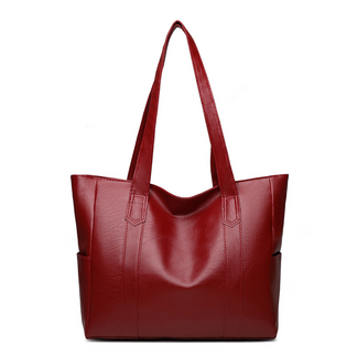 "Vintage leren schoudertas dames, ruim interieur, echt leer, verstelbare riem, tijdloze elegante tas, casual & formeel."