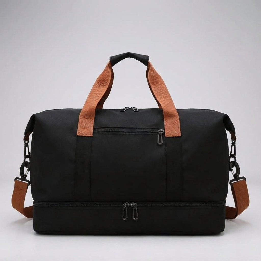 Grote sporttas/reistas (duffelbag) met slimme vakscheiding; perfect voor bagage en georganiseerd sporten.