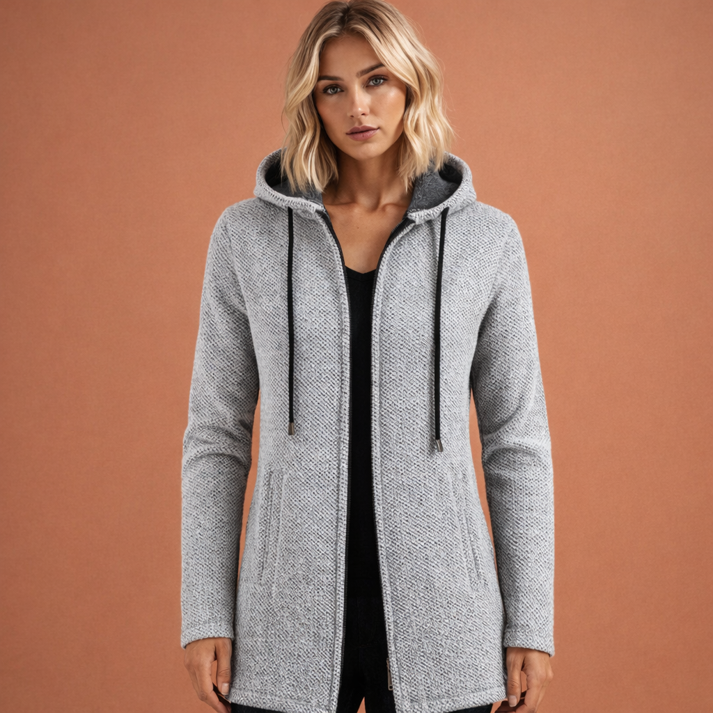 Warm casual dames capuchonvest, ideaal voor herfst en winter comfort en stijl.