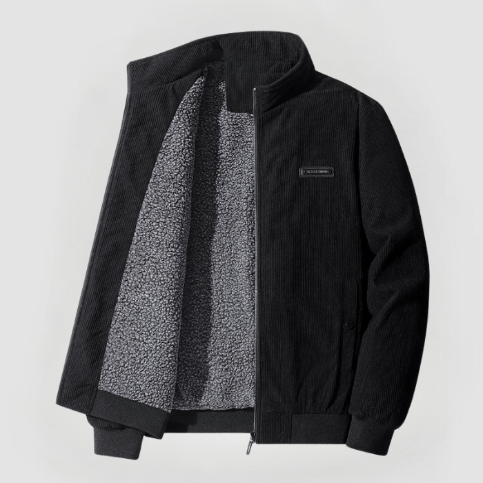 Modieus heren gestructureerd jack voor herfst en winter; een comfortabele, casual buitenjas.