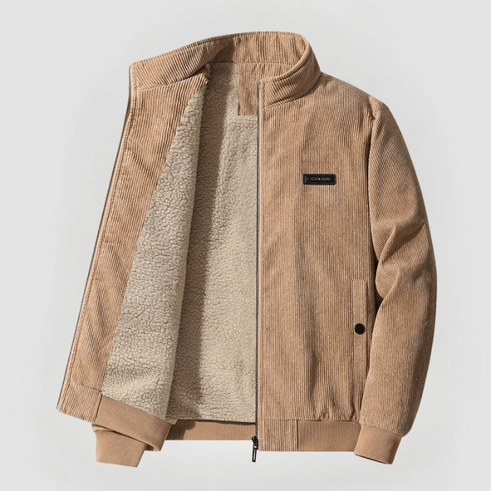 Stijlvol warm heren gestructureerd jack, perfect als winterjas voor dagelijkse herenkleding.