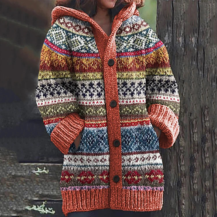 Stijlvol lang dames vest met capuchon, comfortabele bovenkleding, perfect voor koude dagen in herfst/winter.