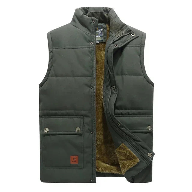 Casual heren bodywarmer, een warm en veelzijdig vest voor dagelijks comfort in lente en herfst.
