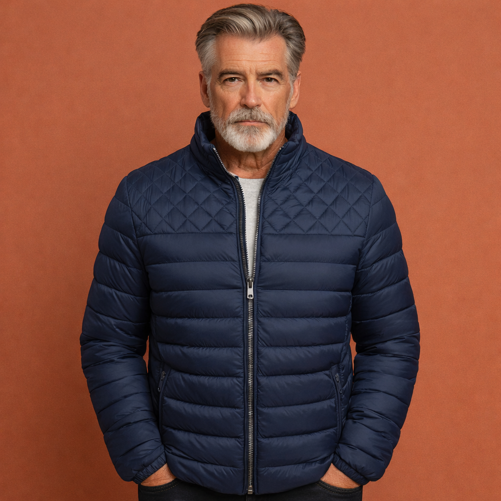 Casual en comfortabele heren winterjas, een warme buitenjas voor de koude dagen.