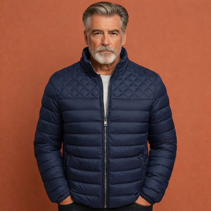 Casual en comfortabele heren winterjas, een warme buitenjas voor de koude dagen.