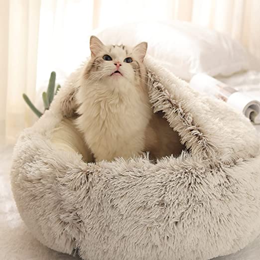 Dierenbed gemaakt van superzachte stof, een comfortabele slaapmand voor uw geliefde huisdier.