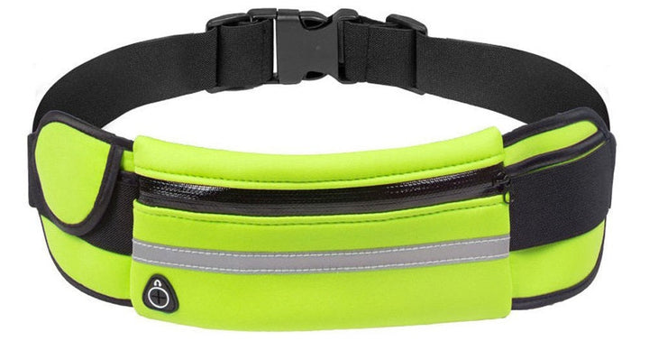 Elegant waterdicht sporttasje, ontworpen voor hardlopers en fitness liefhebbers.