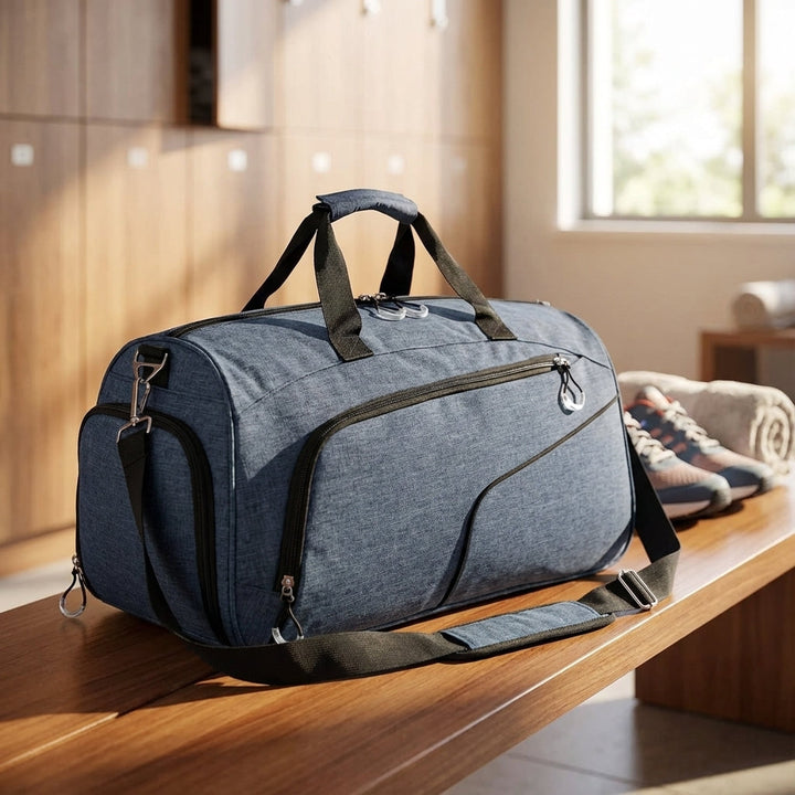Waterdichte 35L FlexDuffel reistas in grijs. Ideaal als sporttas, weekendtas of gymtas voor al je spullen.