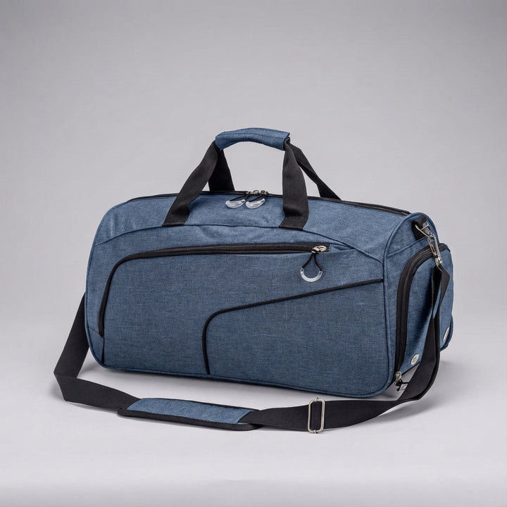 Waterdichte 35L duffel, klaar voor gebruik op reis of bij de sport. Robuuste, flexibele en ruime reisbagage.