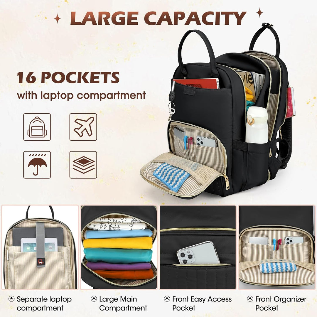 Unisex AeroFlex reisrugzak met waterbestendigheid, speciaal veilig laptopvak en slimme organiser voor al je spullen.