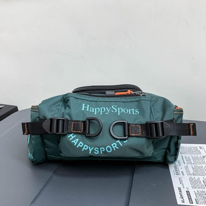 Handige waterdichte heren tas, perfect als heuptas, schoudertas of slingbag voor diverse outdoor activiteiten.