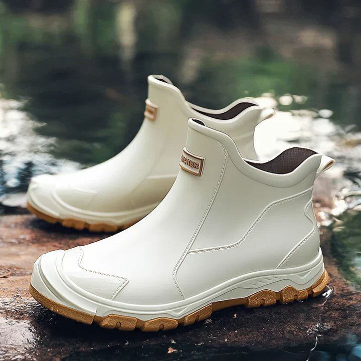 Redridge heren wandelschoenen met vetersysteem, waterdicht en stabiel, ideaal voor lange afstanden op ruw terrein.