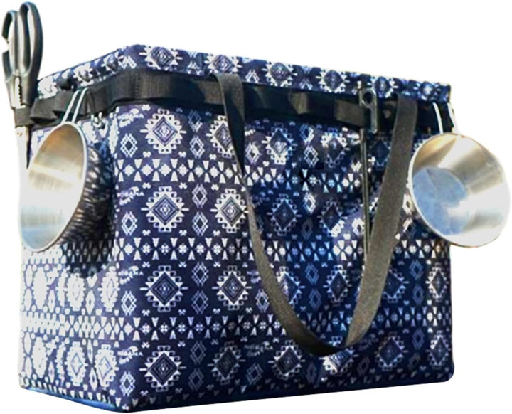 Sterke waterdichte kampeertas van duurzaam Oxfordstof, voor georganiseerde bagage.