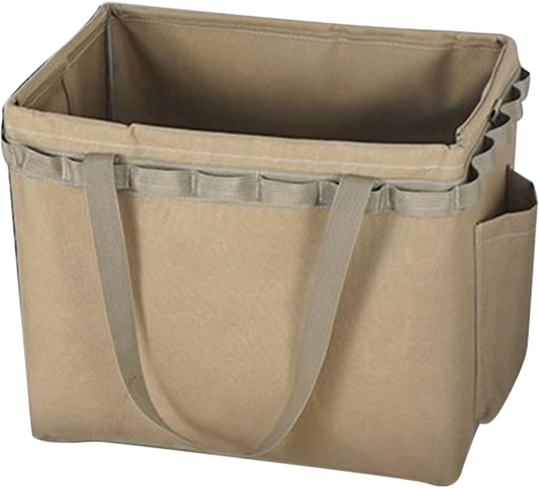 Khaki Norvane opbergtas, waterdicht en duurzaam, ideaal voor camping bagage organisatie.