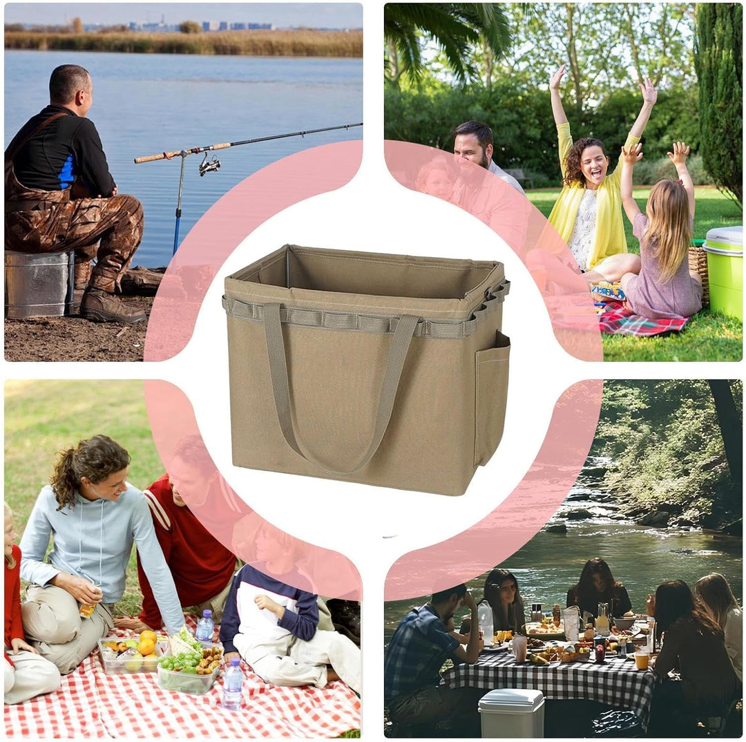 Waterdichte outdoor tas van duurzaam Oxfordstof, ideaal voor vissen en organisatie.