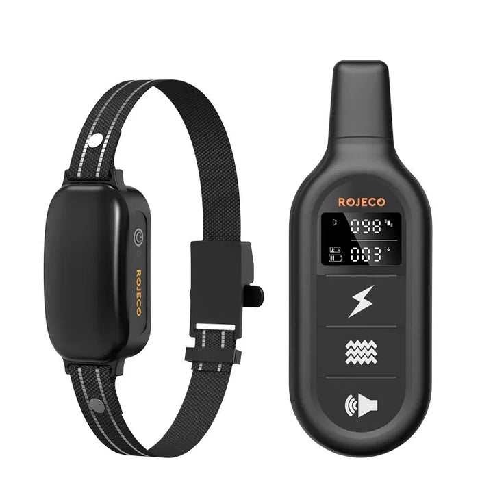 Waterdichte oplaadbare trainingshalsband met afstandsbediening voor effectieve hondentraining.
