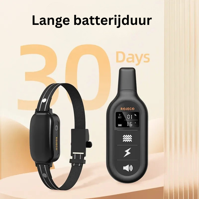 Verbeterde hondentraining met de waterdichte oplaadbare halsband en afstandsbediening voor alle weersomstandigheden.
