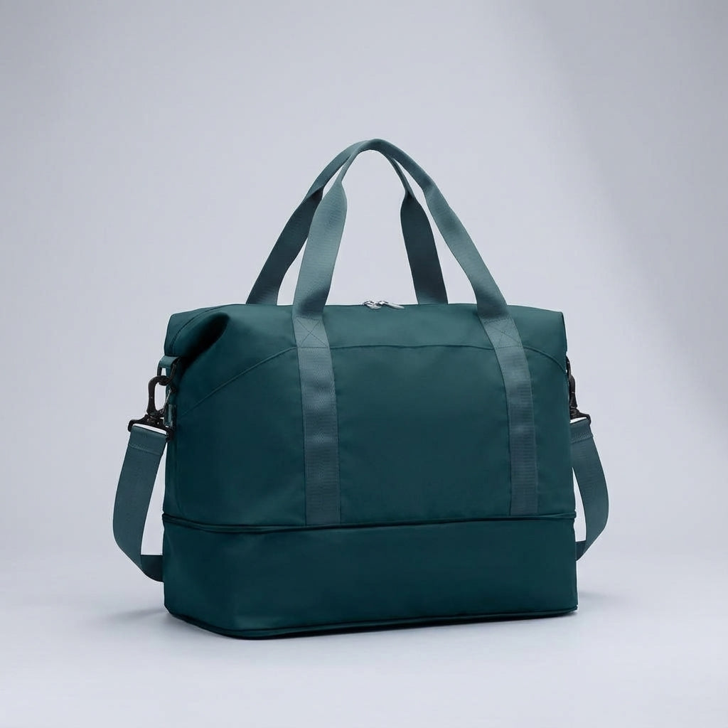 Uitbreidbare TravelNest duffelbag voor extra bagage. Perfecte waterdichte handbagage voor elke reis.