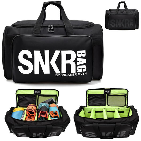 Ruime sneaker reistas met meerdere georganiseerde vakken, waterdicht en unisex, voor al je bagage.