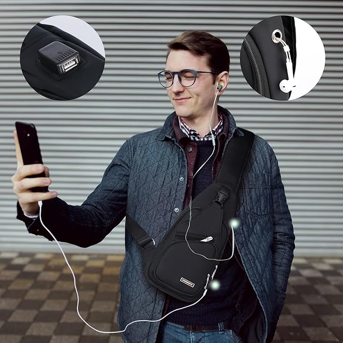 Praktische handsfree waterdichte slingbag voor zorgeloos reizen, sporten en dagelijkse activiteiten.