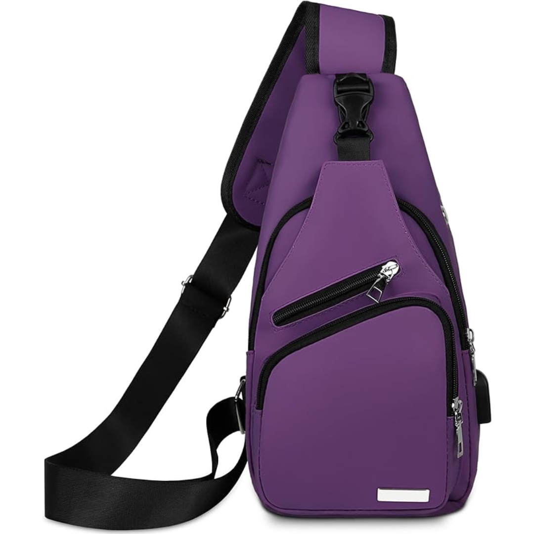 Veelzijdige waterdichte slingbag, ideaal als dagtas, compacte reistas of moderne schoudertas.