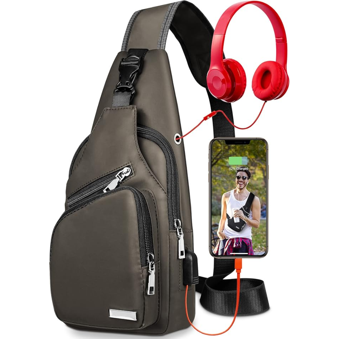 Ideale waterdichte slingbag voor buitensporten, wandelen, fietsen en andere avonturen in de natuur.