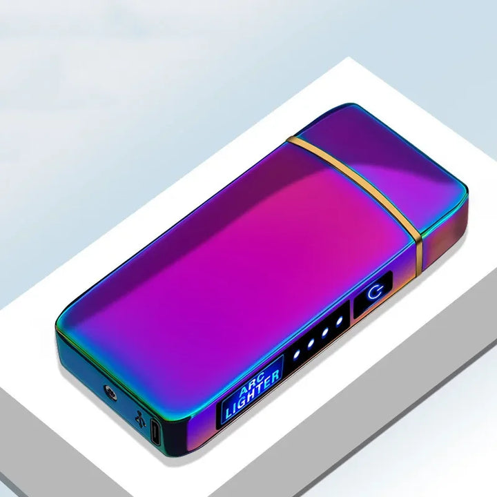 Cadeau-idee: stijlvolle winddichte plasma aansteker, elektronisch en USB oplaadbaar.