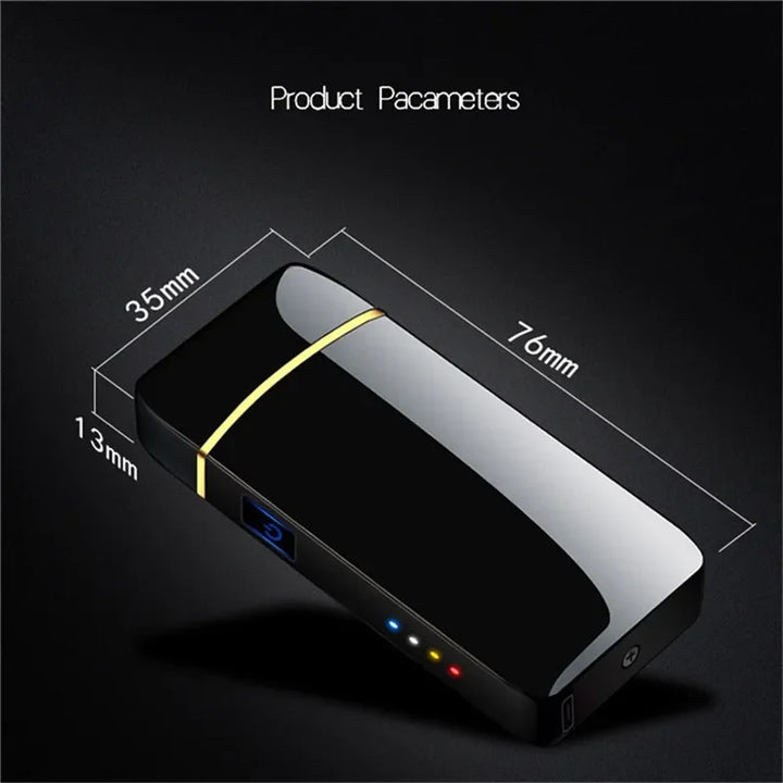 Elegante kaarsenaansteker, winddicht, elektronisch en eenvoudig via USB oplaadbaar.