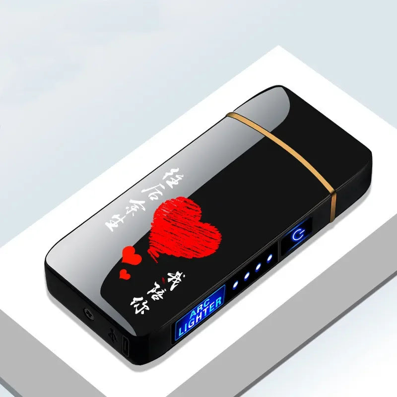 Innovatieve plasma aansteker met aanraaksensor, winddicht en via USB op te laden.