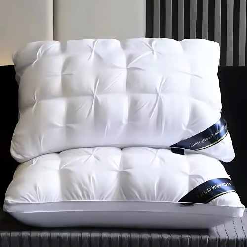 Luxe ganzendons slaapkussen voor ultiem comfort en een gezonde nachtrust, met uitstekende nekondersteuning.