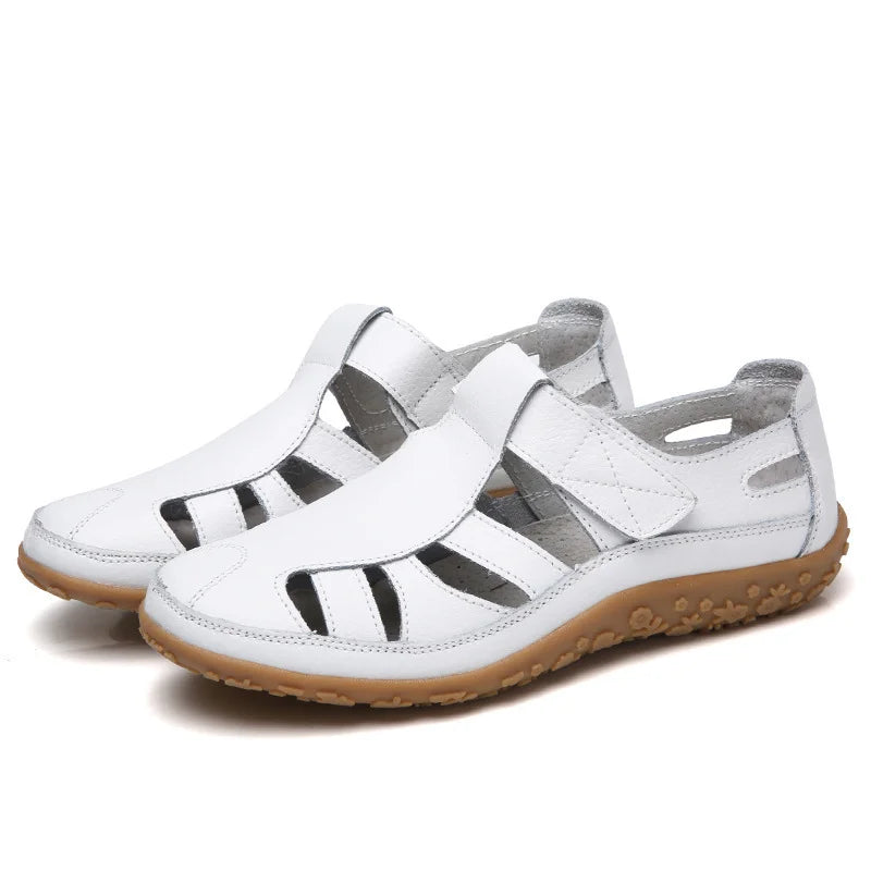Zwarte dames anti-slip orthopedische sandalen, ideaal voor comfort en ondersteuning