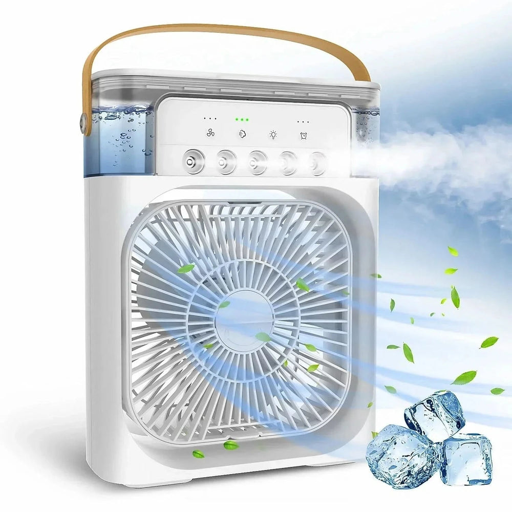 Zwarte krachtige USB ventilator. Deze desktop koelventilator zorgt voor effectieve luchtcirculatie op elk bureau.