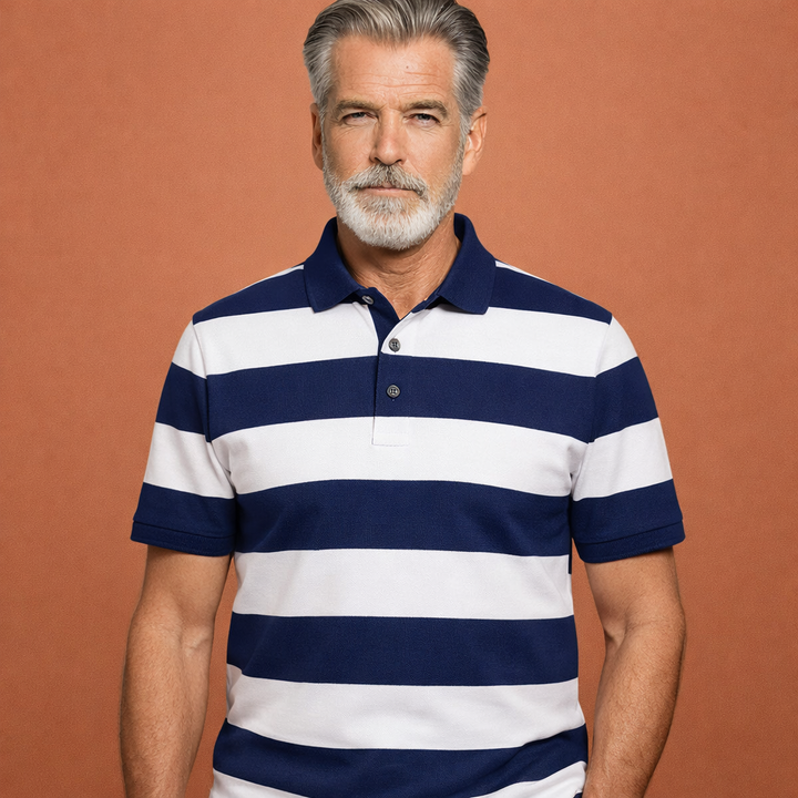 Witte luchtige heren zomerbroek met comfortabele losse pasvorm, ideaal voor casual dagen en vakantie.