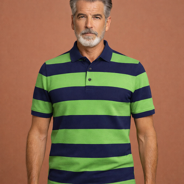 Groene heren zomerbroek, luchtig en comfortabel met losse pasvorm, ideaal voor casual zomerse dagen of vakantie.