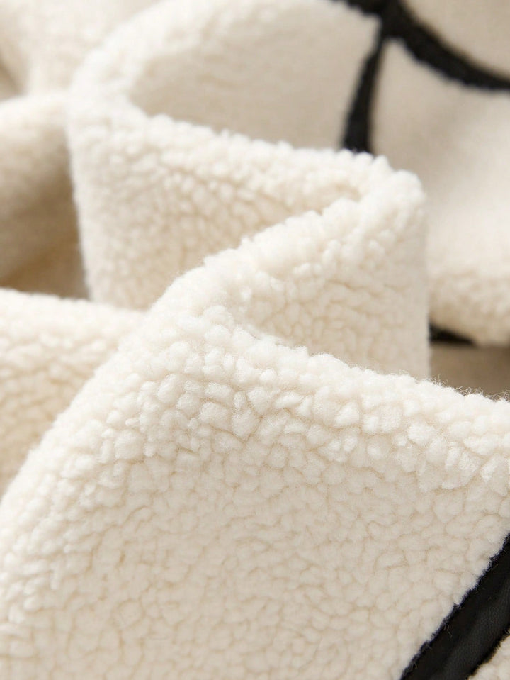 Ultiem comfortabele witte teddyjas voor dames, warme en elegante faux fur winterjas, perfecte bovenkleding.