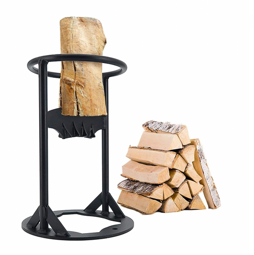 Compacte en duurzame houtsplijter, ideaal voor handmatig hout splijten van haardhout. Veilige houtbewerking.